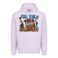Lilac Tis the season lightning bolt Premium Hoodie - HowdyJamesFarm