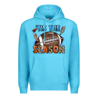 Ocean Blue Tis the season lightning bolt Premium Hoodie - HowdyJamesFarm