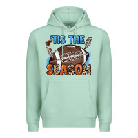 Seafoam Tis the season lightning bolt Premium Hoodie - HowdyJamesFarm