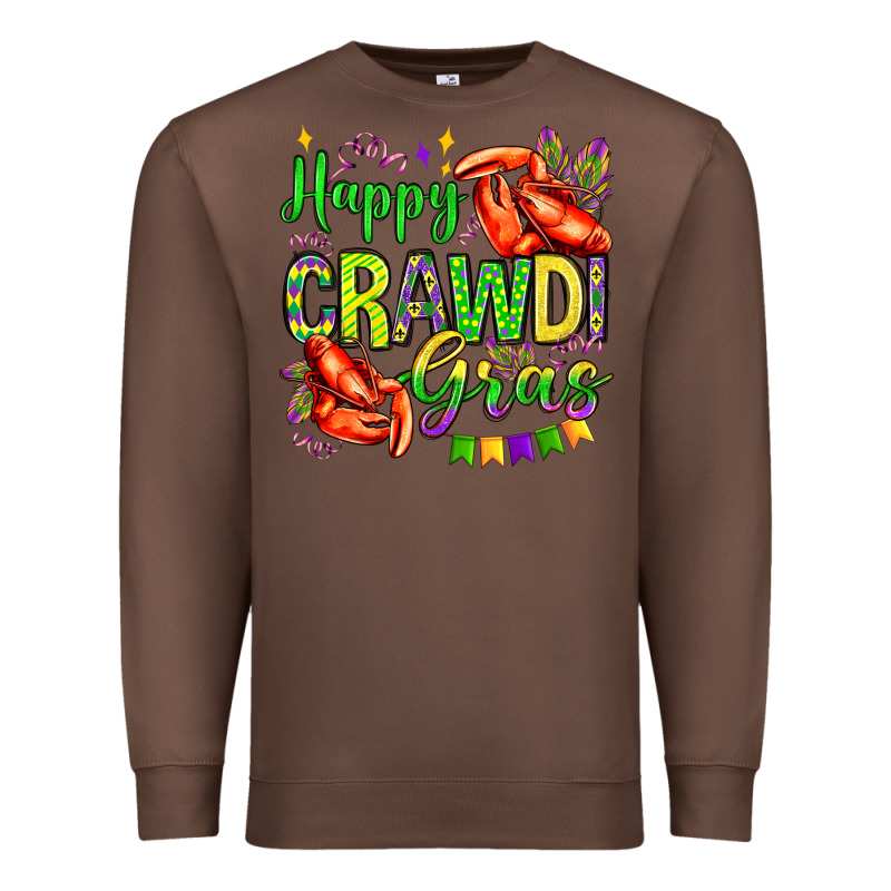 Happy Crawdi Gras Olivia Premium Sweatshirt by OliviaCreatesArt | Teevron