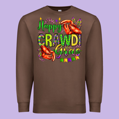 Happy Crawdi Gras Olivia Premium Sweatshirt Designed By Oliviacreatesart