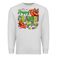 Dove Grey happy crawdi gras olivia Premium Sweatshirt - OliviaCreatesArt