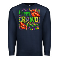 Navy happy crawdi gras olivia Premium Sweatshirt - OliviaCreatesArt