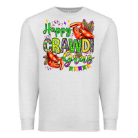 Oatmeal Heather happy crawdi gras olivia Premium Sweatshirt - OliviaCreatesArt