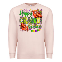 Pale Pink happy crawdi gras olivia Premium Sweatshirt - OliviaCreatesArt