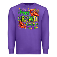 Purple happy crawdi gras olivia Premium Sweatshirt - OliviaCreatesArt