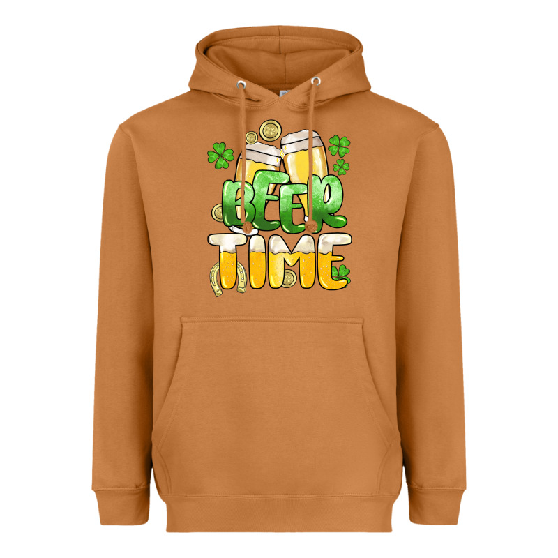 St.patrick's Beer Time Heavyweight Hoodie by HowdyJamesFarm | Teevron