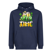 Navy St.Patrick's Beer time Heavyweight Hoodie - HowdyJamesFarm