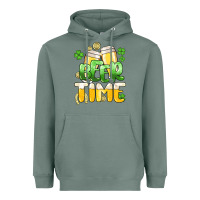 Sage St.Patrick's Beer time Heavyweight Hoodie - HowdyJamesFarm
