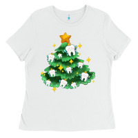 White Christmas tree with teeth Ladies Tee - AdoDesignShop