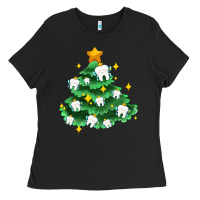 Black Christmas tree with teeth Ladies Tee - AdoDesignShop
