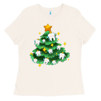 Bone Christmas tree with teeth Ladies Tee - AdoDesignShop