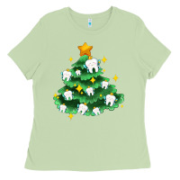 Matcha Christmas tree with teeth Ladies Tee - AdoDesignShop