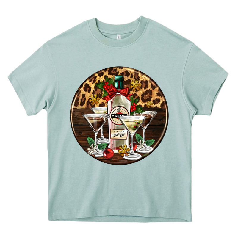 Christmas Martini Cocktail Party Heavy Core Tee by AdoDesignShop | Teevron