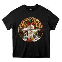 Black christmas martini cocktail party Heavy Core Tee - AdoDesignShop