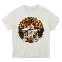 Cream christmas martini cocktail party Heavy Core Tee - AdoDesignShop