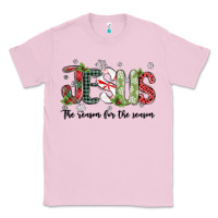 Bubblegum Pink jesus the reason for the season Classic Tee - MaliasSmallBusiness