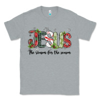 Heather Grey jesus the reason for the season Classic Tee - MaliasSmallBusiness