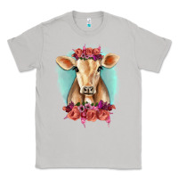 Moon Dust Floral Cow Classic Tee - RanaPortraitStore