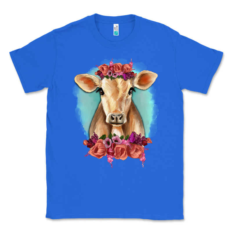 Floral Cow Classic Tee by RanaPortraitStore | Teevron