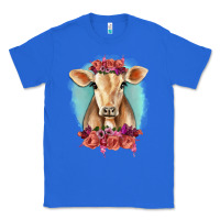True Royal Floral Cow Classic Tee - RanaPortraitStore