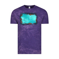 Cloud Purple gemstone turquoise leopard background Vintage Tee - JahusDesignShop