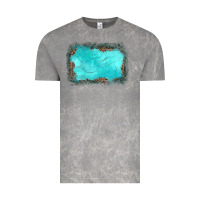 Cloud Rock gemstone turquoise leopard background Vintage Tee - JahusDesignShop