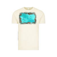 Vintage Arctic gemstone turquoise leopard background Vintage Tee - JahusDesignShop