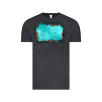 Vintage Black gemstone turquoise leopard background Vintage Tee - JahusDesignShop