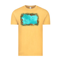 Vintage Mustard gemstone turquoise leopard background Vintage Tee - JahusDesignShop