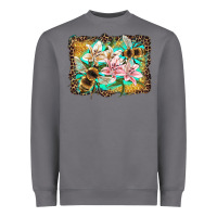 Storm bees and lilies with leopard Heavyweight Sweatshirt - Artiststas