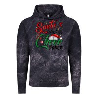 Cloud Black santa s favorite cheer leader Vintage Hoodie - MaliasSmallBusiness