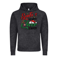 Vintage Black santa s favorite cheer leader Vintage Hoodie - MaliasSmallBusiness