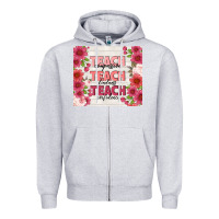 Heather Grey teacher life Zipper Hoodie - TumblerDesignByShophia