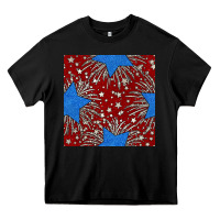Black Glitter 4th of July Seamless Pattern Heavy Core Tee - BundleAndBundleShop
