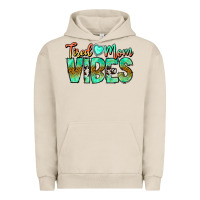 Pigment French Oak Tired Mom Vibes Urban Hoodie - CowhideDigitalArt