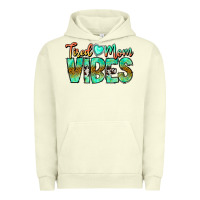 Pigment Pistachio Tired Mom Vibes Urban Hoodie - CowhideDigitalArt