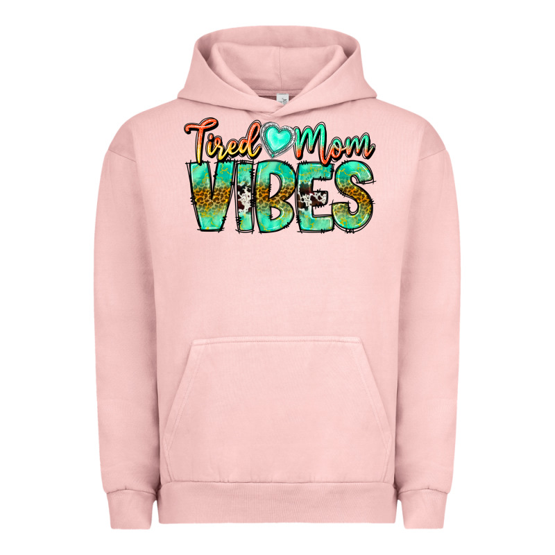 Tired Mom Vibes Urban Hoodie by CowhideDigitalArt | Teevron