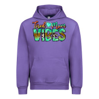 Tulip Tired Mom Vibes Urban Hoodie - CowhideDigitalArt