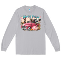 Moon Dust Happy Easter truck with Easter farm animals Long Sleeve Tee - LillyAllenDesigns