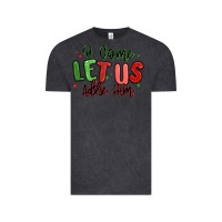 Vintage Black o come let us adore him christmas Vintage Tee - MaliasSmallBusiness