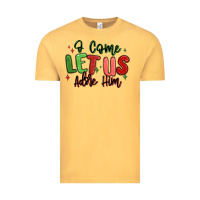 Vintage Mustard o come let us adore him christmas Vintage Tee - MaliasSmallBusiness