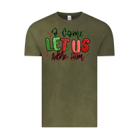 Vintage Olive o come let us adore him christmas Vintage Tee - MaliasSmallBusiness