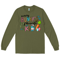 Army Green Every Bunnys Favorite Kid Long Sleeve Tee - RanaPortraitStore