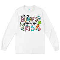 White Every Bunnys Favorite Kid Long Sleeve Tee - RanaPortraitStore