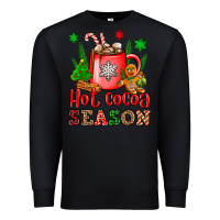 Black hot cocoa season Premium Sweatshirt - OliviaCreatesArt