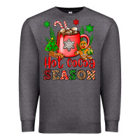 Charcoal Heather hot cocoa season Premium Sweatshirt - OliviaCreatesArt