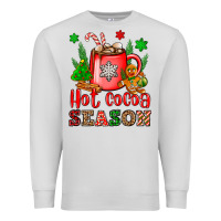 Dove Grey hot cocoa season Premium Sweatshirt - OliviaCreatesArt
