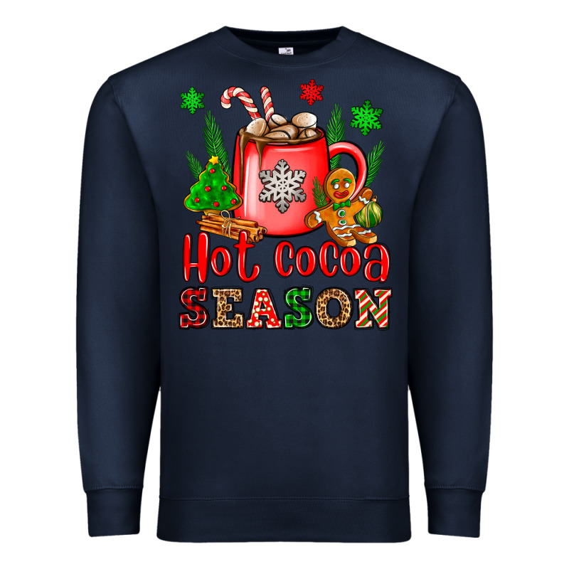 Hot Cocoa Season Premium Sweatshirt by OliviaCreatesArt | Teevron