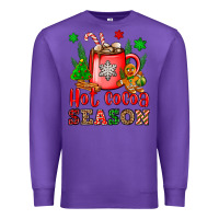 Purple hot cocoa season Premium Sweatshirt - OliviaCreatesArt